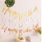 Happy Birthday Script Cursive Banner