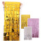 Square Foil Curtain Metallic Backdrop Streamers Curtains