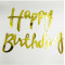 Happy Birthday cursive paper Banner 