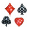 Casino foil Balloons Card Party Decoration Balloons/Card party Balloons Set of 4