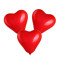 Heart shaped latex rubber balloon set of 25pc