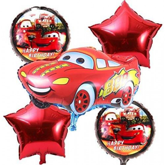 Cars Theme foil balloon set of 5
