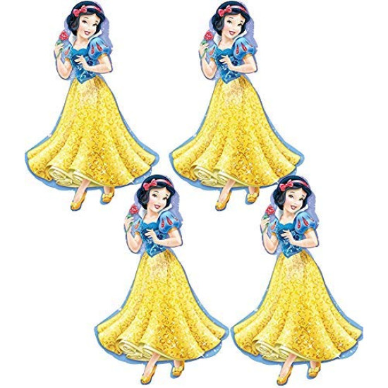 Snow white foil balloon single pc