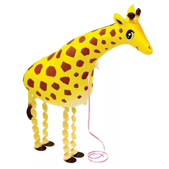 Giraffe Walking Animal Fill with Helium Balloons Birthday Party Decor Children 