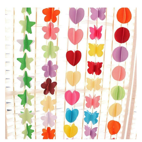Paper Party Garland Streamers Party Decorations