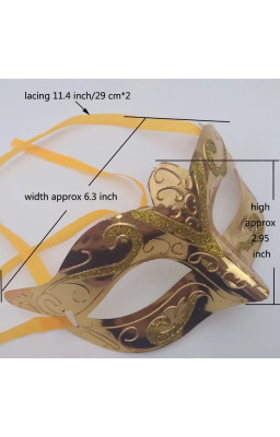 Eye Mask for Halloween/ Xmas Party ,Birthday Party/Adult Party for Men and Women Masquerade Ball Mask Venetian Party 6pc