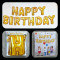 Happy Birthday paper foil look Banner