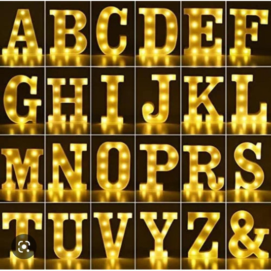 LED Marquee Alphabet Letters and Numbers Night Lights 