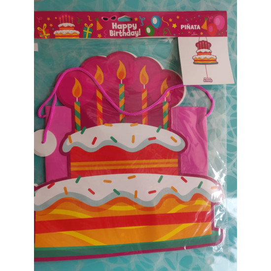 birthday cake Blast Theme Goodies Pinata Bag