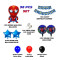 Spider Man Theme Birthday Balloons Arch Decoration Set of 98 Pcs