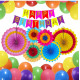 Happy Birthday Balloons Decoration Kit - 47Pcs Multicolour